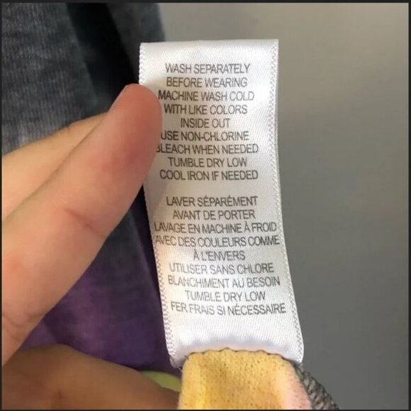 NWOT Jaclyn Intimates Multicoloured Tie Dye Pullover Hoodie L - Picture 5 of 12